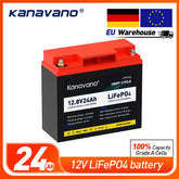 12v 24Ah rechargeable Lifepo4 Battery Pack For Solar Energy Storage Systems Deep Cycle Battery+4A Charger