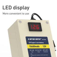 12V 10Ah Battery 18650 Lithium Ion Rechargeable 11.1V Battery Pack Built-in BMS for LED Toys Inflatable clothes with Charger