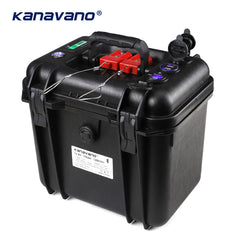 IP67 Waterproof 12V 100Ah LiFePO4 Rechargeable Lithium Iron Phosphate Battery Pack Built-in Bluetooth BMS for Trolling Motor