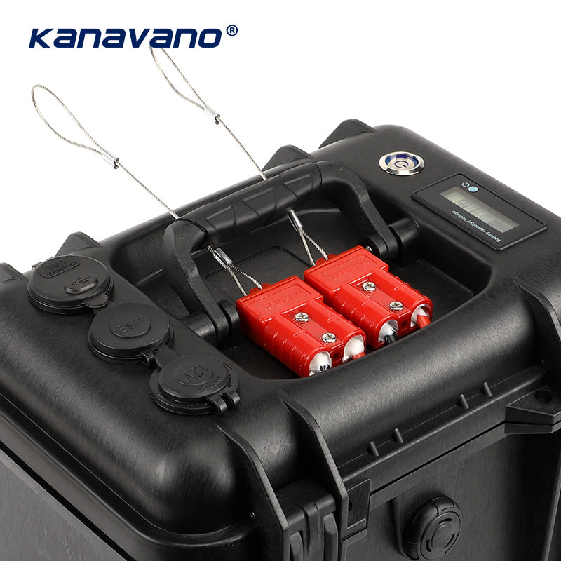 IP67 Waterproof 12V 100Ah LiFePO4 Rechargeable Lithium Iron Phosphate Battery Pack Built-in Bluetooth BMS for Trolling Motor